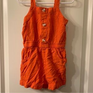 EUC Wonder Nation 4T Orange Romper